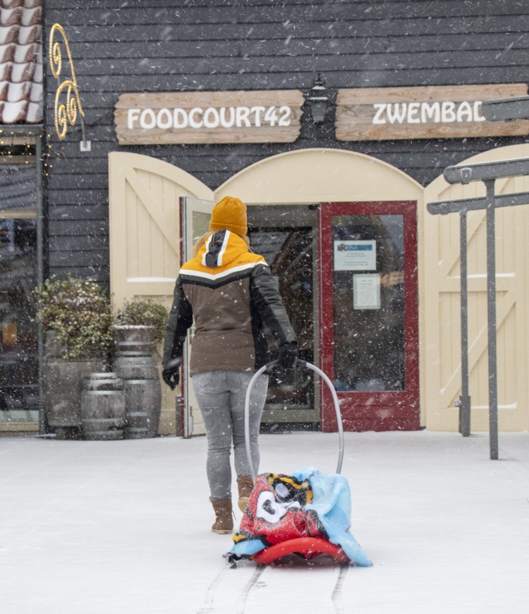 Sneeuw bij Foodcourt42