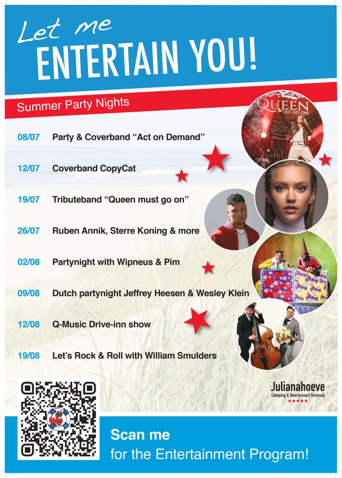 Poster zomerprogramma 2023 - Julianahoeve